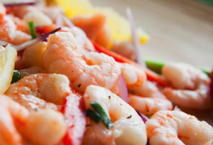ceviche de camarón del Pacífico colombiano